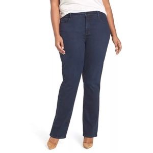 NYDJ Dark Wash Tummy Tuck Bootcut Jeans 16